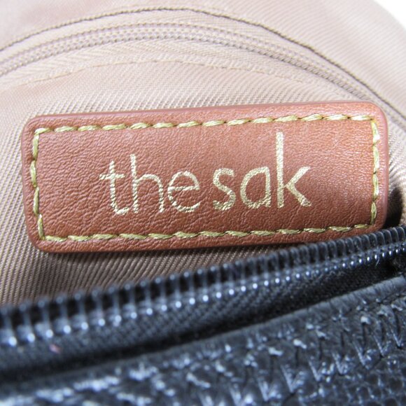 The Sak Black Pebbled Leather Hobo Style Shouder Bag Purse - Picture 9 of 9